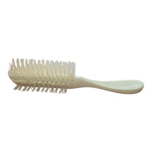 Vintage Avon Half Round Hair Brush 8 Rows Nylon Bristles White Made In The USA
